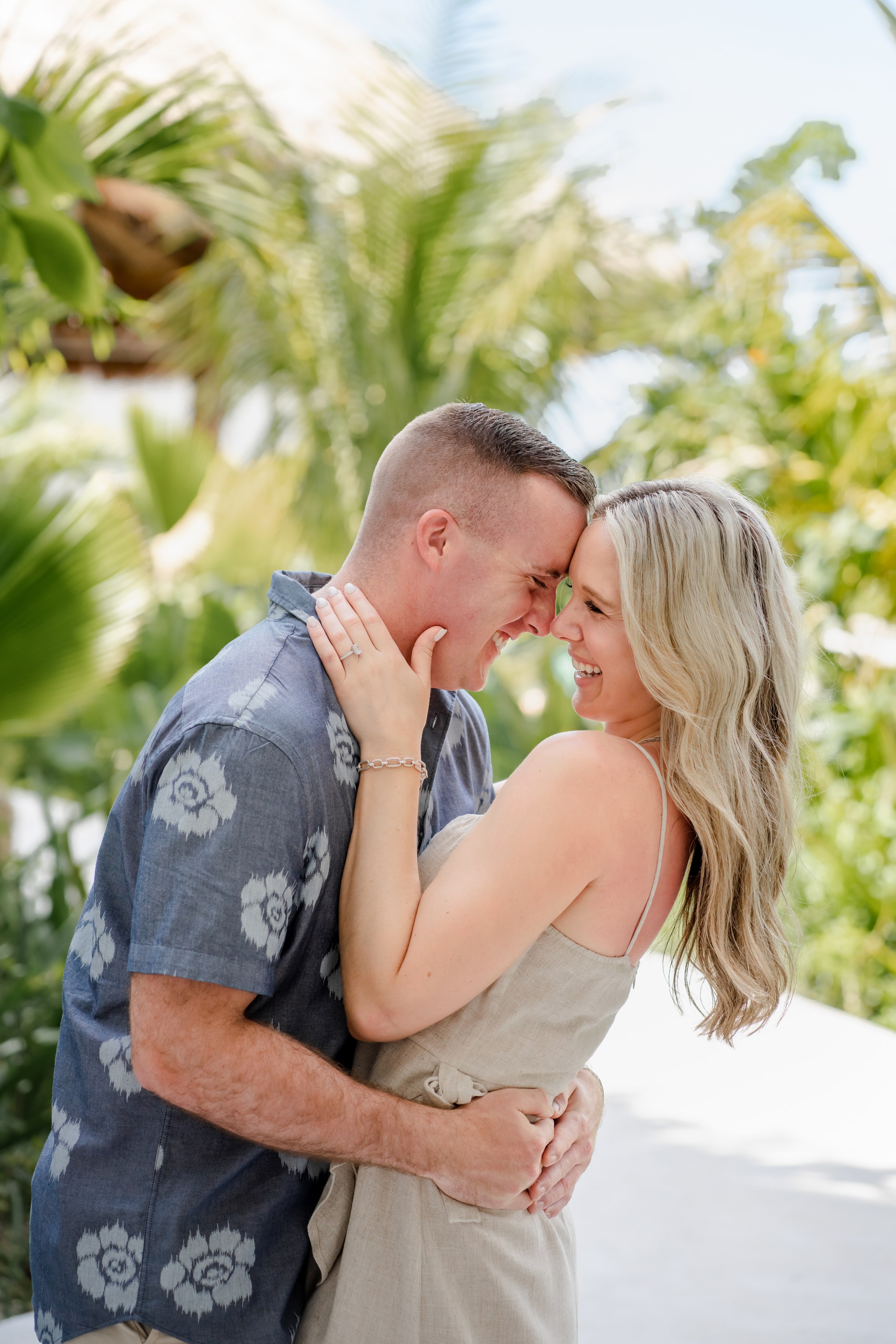 Couple Playa Mujeres beach portrait IVAE Studios wedding photographer Mexico