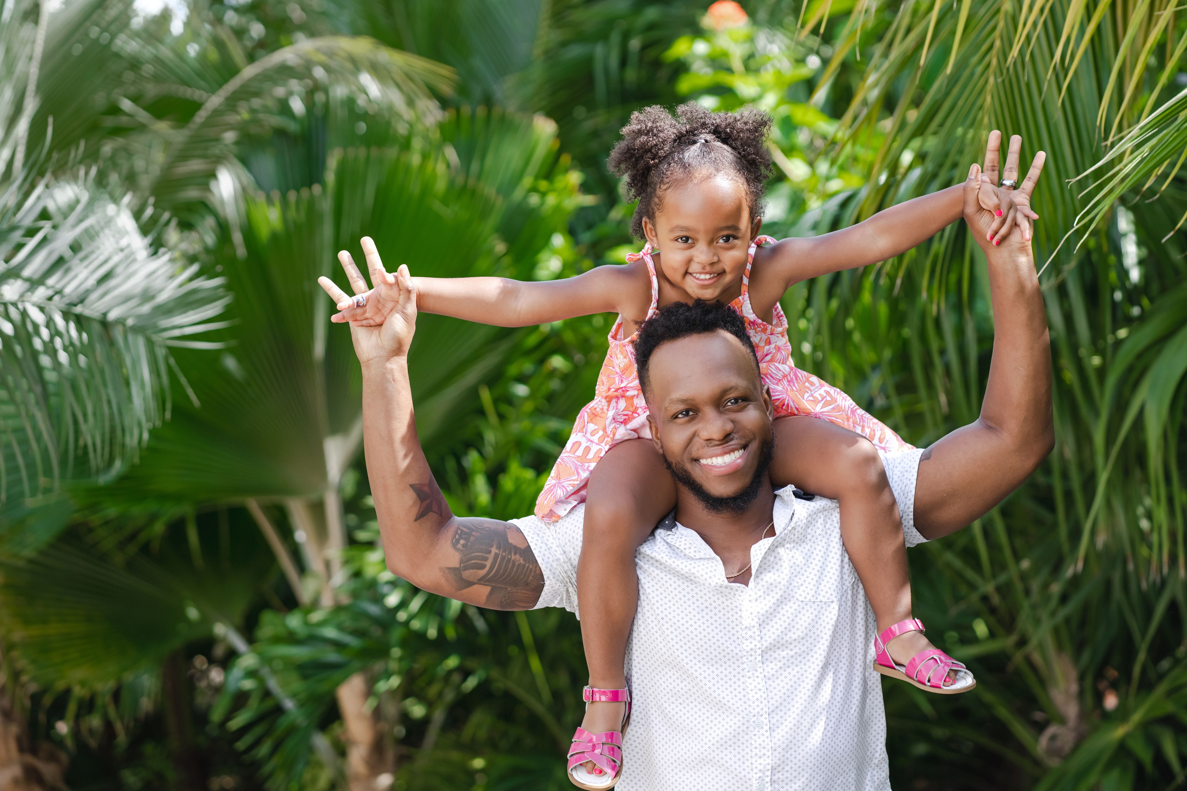 Family with children portrait at a Los Cabos resort by IVAE Studios
